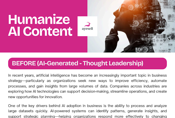 humanize ai generated content